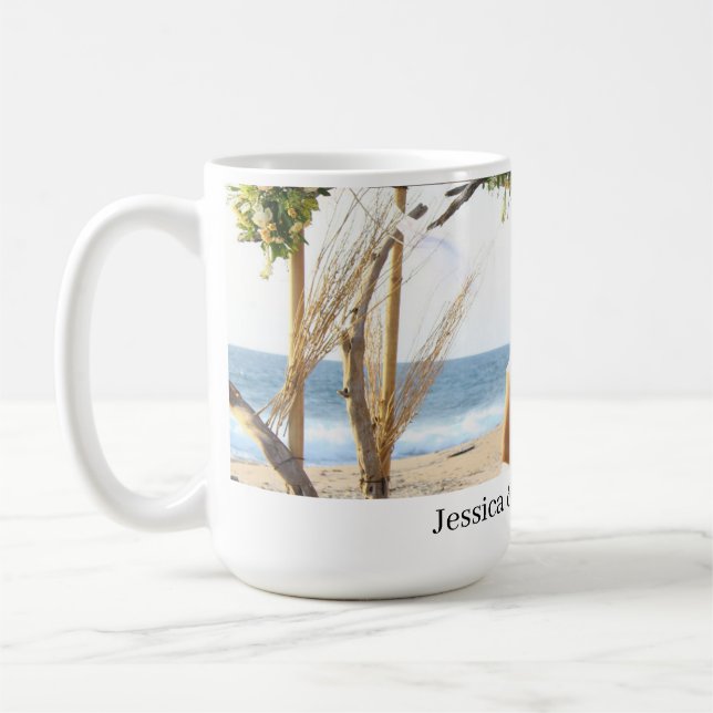Personalised Wedding Couple Coffee Mug (Left)