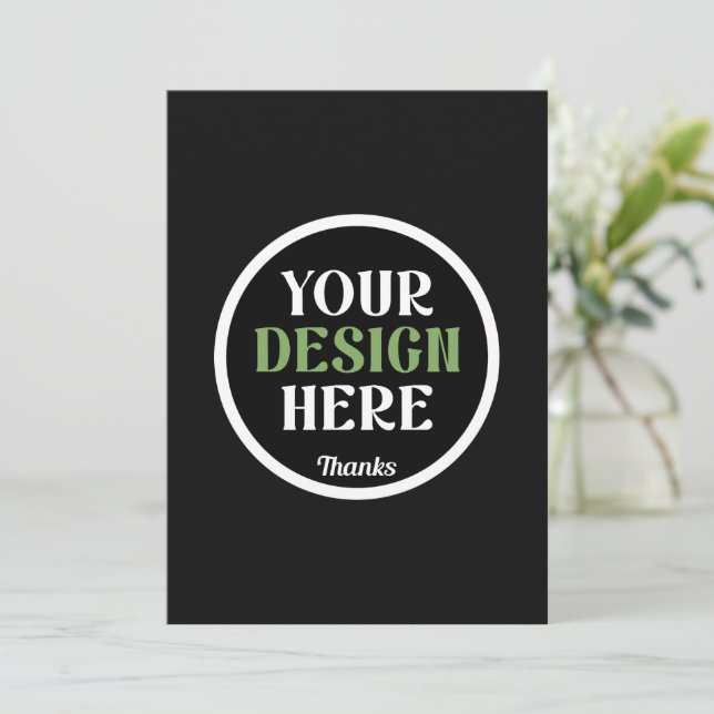 Personalised Wedding Couple Name Design Invitation (Standing Front)