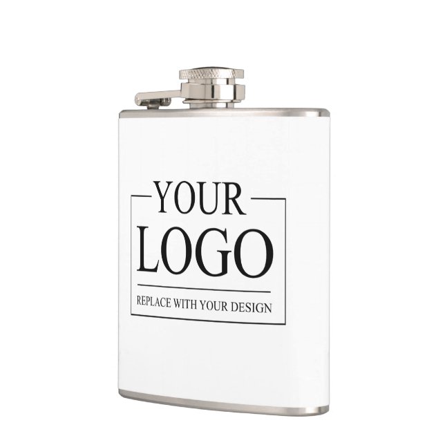 Personalised Wedding Custom Idea Add Logo Hip Flask (Left)