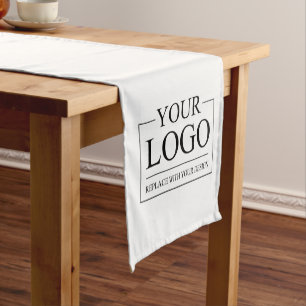 Personalised Wedding Custom Idea Add Logo Short Table Runner