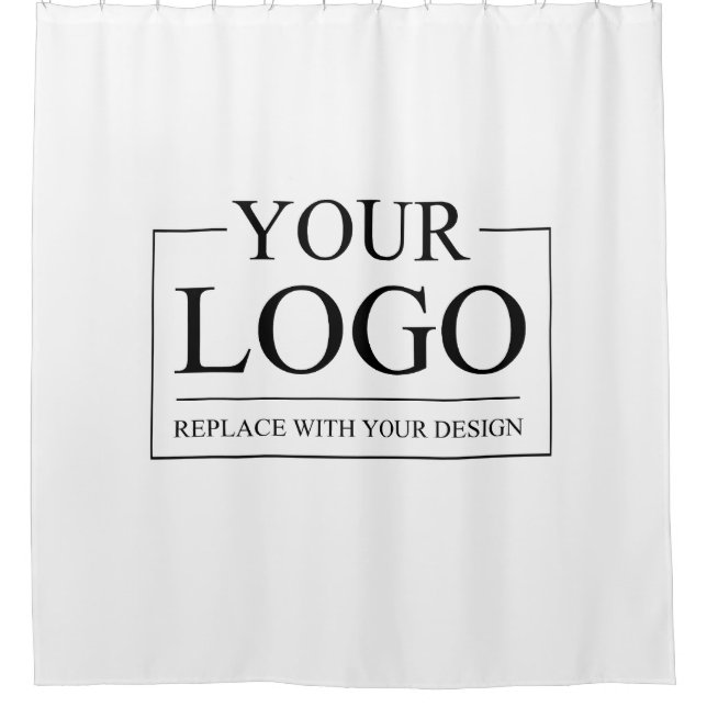 Personalised Wedding Custom Idea Add Logo Shower Curtain (Front)