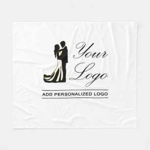 Personalised Wedding Custom Idea Add Your Design Fleece Blanket