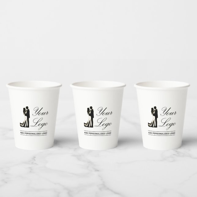 Personalised Wedding Custom Idea Add Your Design Paper Cups (Multi)