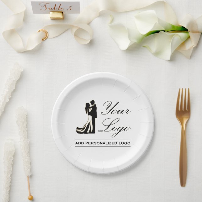 Personalised Wedding Custom Idea Add Your Design Paper Plate (Wedding)