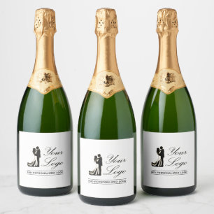 Personalised Wedding Custom Idea Add Your Design Sparkling Wine Label
