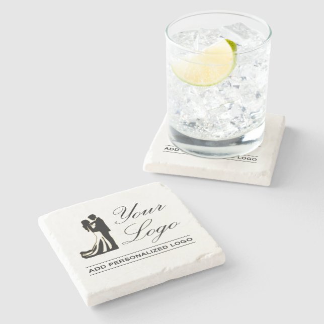 Personalised Wedding Custom Idea Add Your Design Stone Coaster (Side)