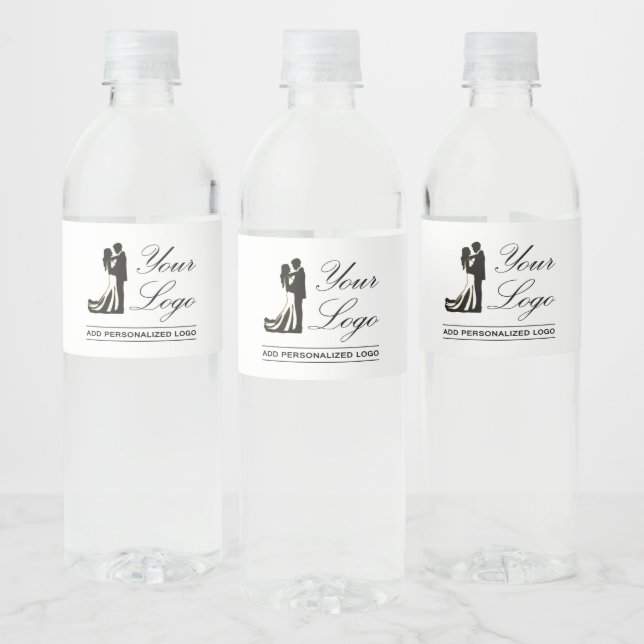 Personalised Wedding Custom Idea Add Your Design Water Bottle Label (Bottles)