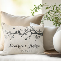 Personalised Wedding Date Anniversary Love Birds