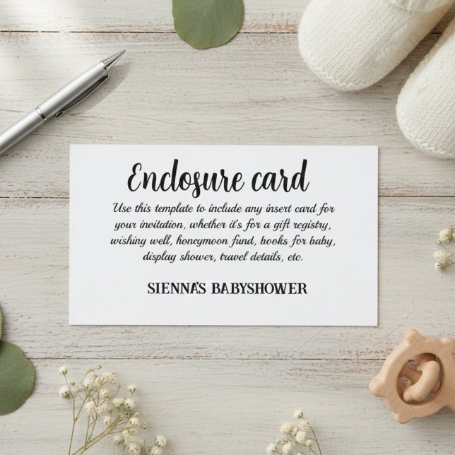 "Personalised Wedding Enclosure Cards" Card (Creator Uploaded)