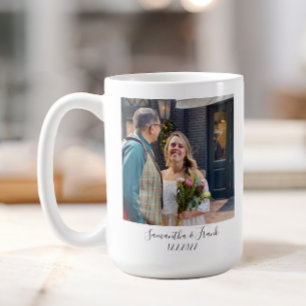 Personalised Wedding Engagement Photo Coffee Mug