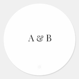 Personalised Wedding Envelope Sticker | Initials