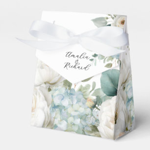 Personalised Wedding Favour Box, Hydrangea Design Box