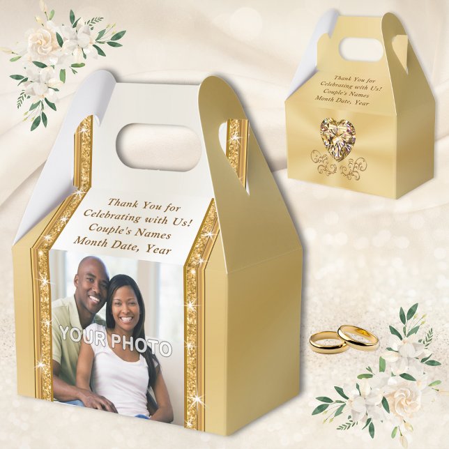 Personalised Wedding Favour Boxes, Photo or Delete Favour Box (Photo and Personalised wedding favor boxes. Wedding cake favor boxes. Wedding candy boxes for Guests)