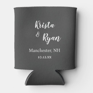 Personalised Wedding Favour Can Cooler