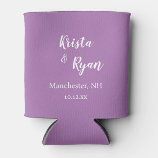 Personalised Wedding Favour Can Cooler