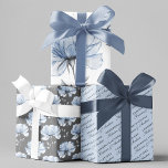 Personalised Wedding Floral Wrapping Paper Sheets<br><div class="desc">Congratulate that special couple with these lovely personalised floral wedding wrapping paper sheets!</div>