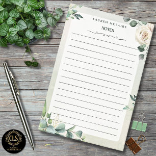 Personalised Wedding Florals Post-it Notes