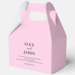 Personalised Wedding Gifts Modern Wedding Welcome Favour Box