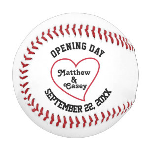 Personalised Wedding Groomsmen Ring Bearer Favour Baseball