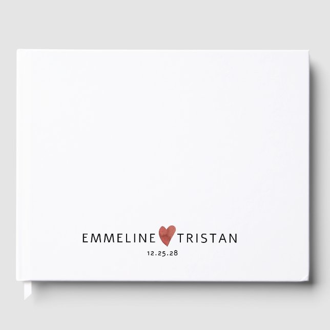 Personalised Wedding  Guest Book (Front)