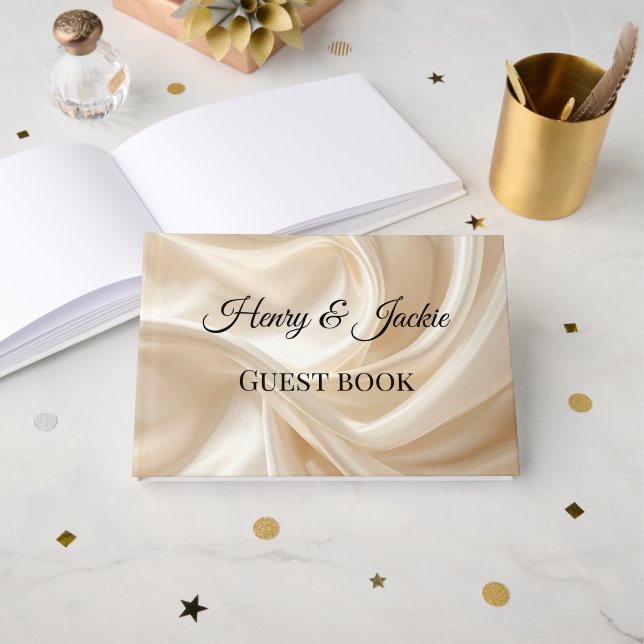 Personalised Wedding Guest Book (Front Open)