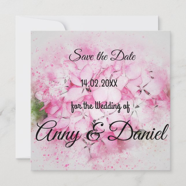 Personalised wedding invitation (Front)