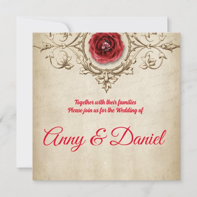 Personalised wedding invitation (Front)