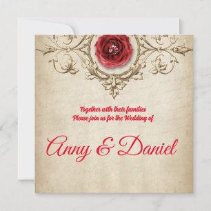 Personalised wedding invitation