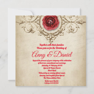 Personalised wedding invitation
