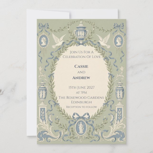 Personalised Wedding Invitation (Front)