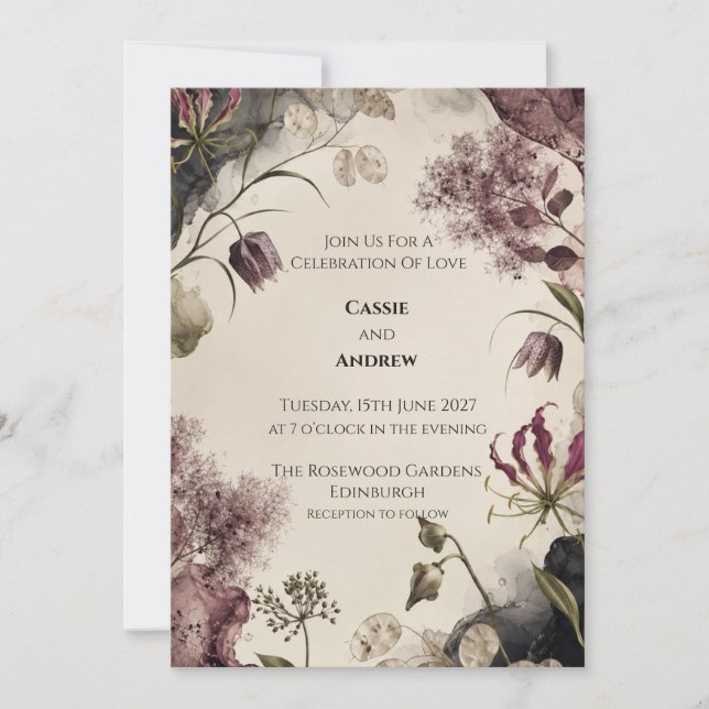 Personalised Wedding Invitation (Front)