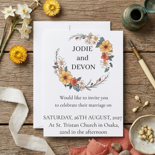 Personalised Wedding Invitation Card (Creator Uploaded)