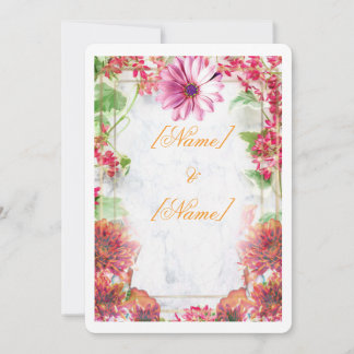 Personalised Wedding Invitation | Romantic Floral 
