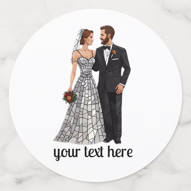 Personalised Wedding Invitations and Invites Confetti (Large Front)