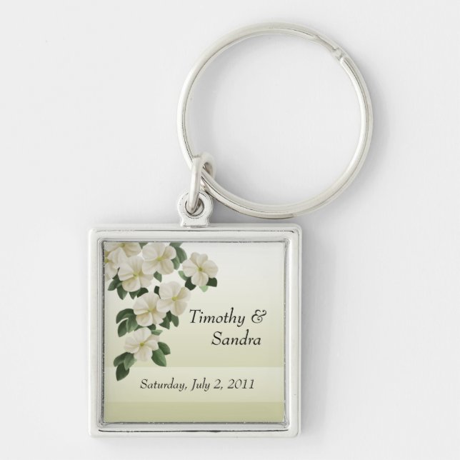 Personalised Wedding Keepsake Keychains (Front)