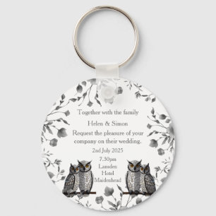 Personalised Wedding  Key Ring