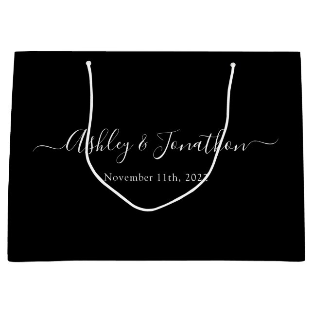Personalised Wedding Large Gift Bag (Front)