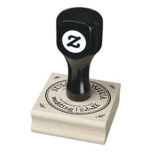 Personalised Wedding Logo Names Date Rubber Stamp
