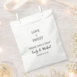 Personalised Wedding Love is Sweet Treat Bags