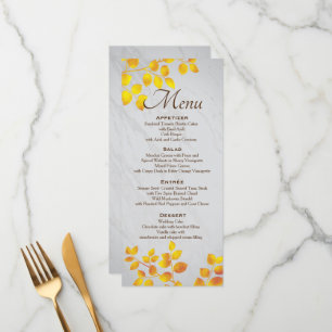 Personalised Wedding Menu