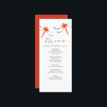 Personalised Wedding Menu Cards Red Dragonfly<br><div class="desc">These personalised wedding menu cards features unique watercolor red dragonflies. The card reverses to a complimentary red colour. Use the template fields to DIY your custom wedding dinner menu. An elegant yet minimalistic choice for weddings, a bridal shower, rehearsal dinners or whatever you like. To see more menu cards for...</div>