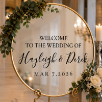 Personalised Wedding Mirror Decal | Custom Wedding