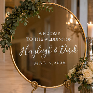 Personalised Wedding Mirror Decal Custom Wedding