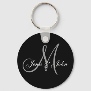 Personalised Wedding Monogram Keychain