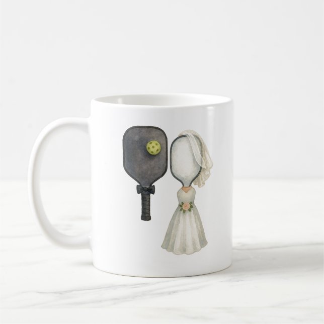 Personalised Wedding Mug for Pickleball Lovers (Left)