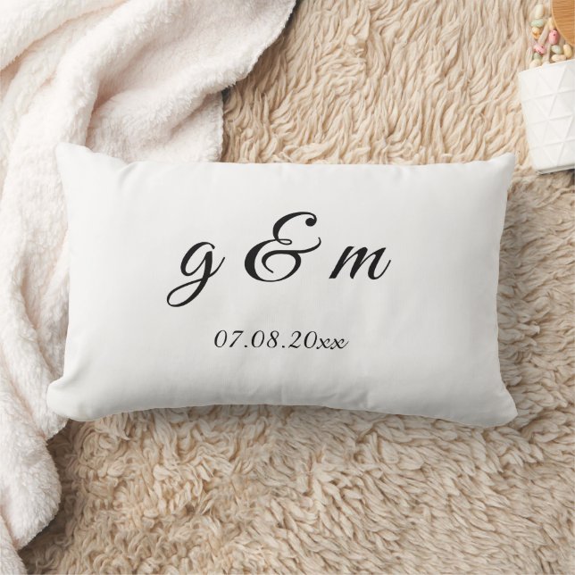 Personalised Wedding Name Throw Pillow – gift (Blanket)