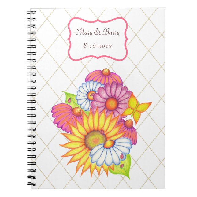 Personalised Wedding  Notebook (Front)