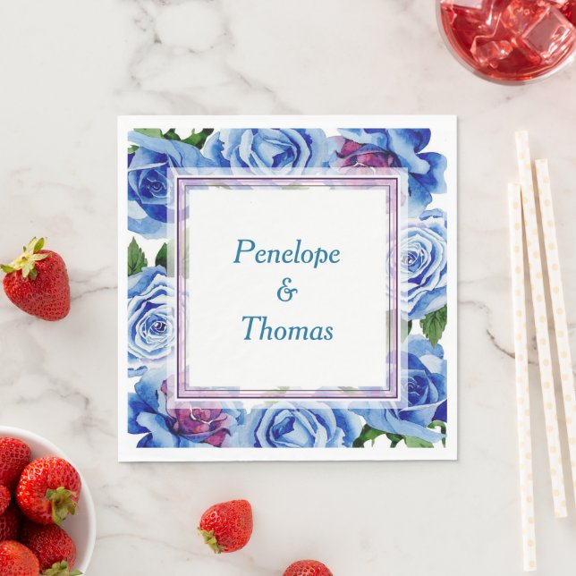 Personalised wedding or shower napkins bulk (Insitu)