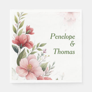 Personalised wedding or shower napkins bulk