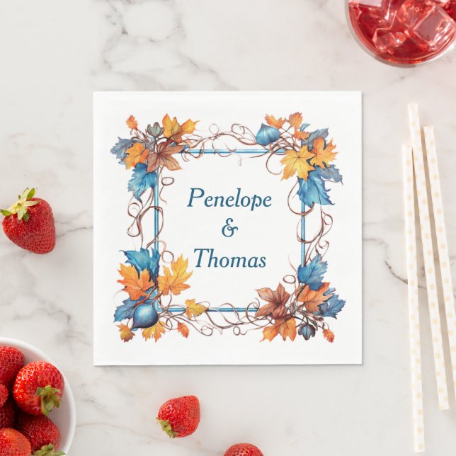Personalised wedding or shower napkins bulk (Insitu)